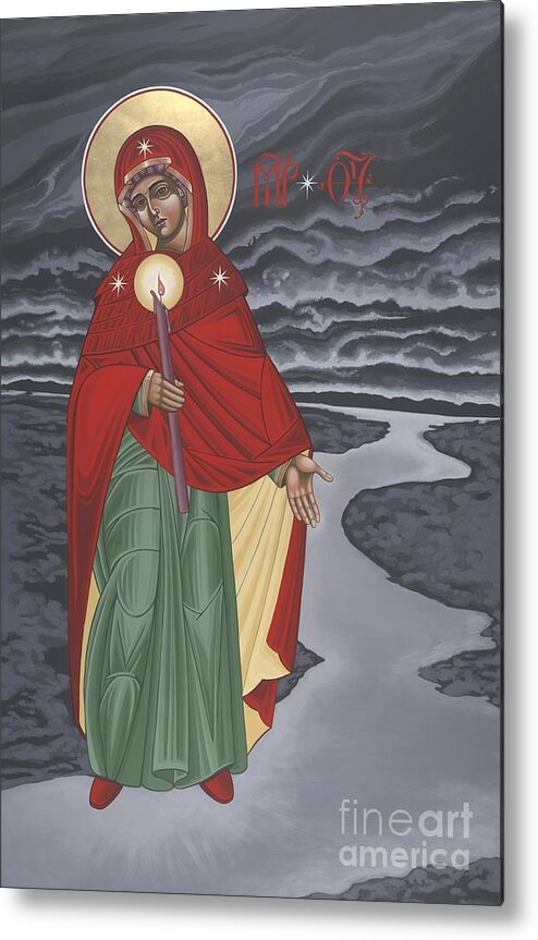 Our Lady Of The Lake Metal Print featuring the painting Our Lady of the Lake 201 by William Hart McNichols