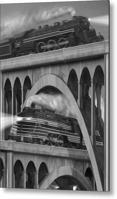 Transportation Metal Print featuring the photograph Over and Under by Mike McGlothlen