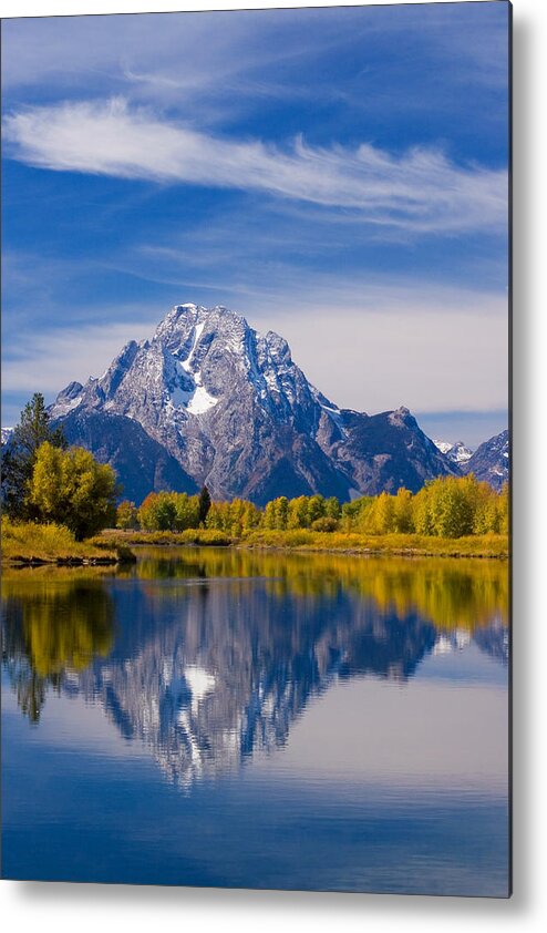 Grand Teton National Park Metal Print featuring the photograph Oxbow Bend by Mark Kiver