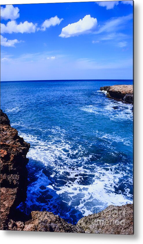 Cove Beach Metal Print featuring the photograph Pacific Ocean and Lava by Thomas R Fletcher