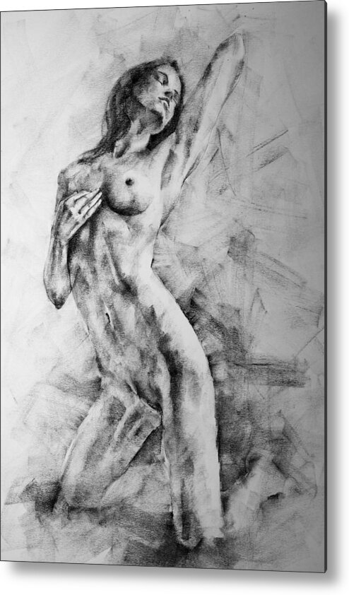 Erotic Metal Print featuring the drawing Page 12 by Dimitar Hristov