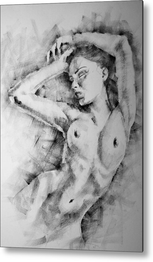 Erotic Metal Print featuring the drawing Page 31 by Dimitar Hristov