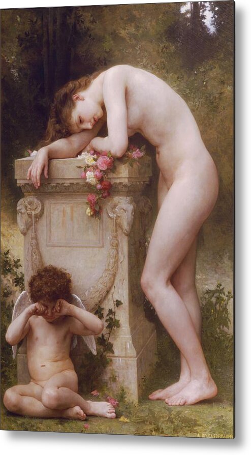 Pain Metal Print featuring the painting Pain of Love by William Adolphe Bouguereau