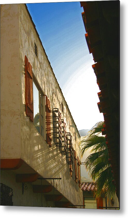 Architectural Detail Metal Print featuring the photograph Palm Springs Sky by Ben and Raisa Gertsberg