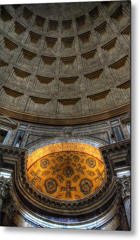 Pantheon Metal Print featuring the photograph Pantheon Ceiling Detail by Michael Kirk