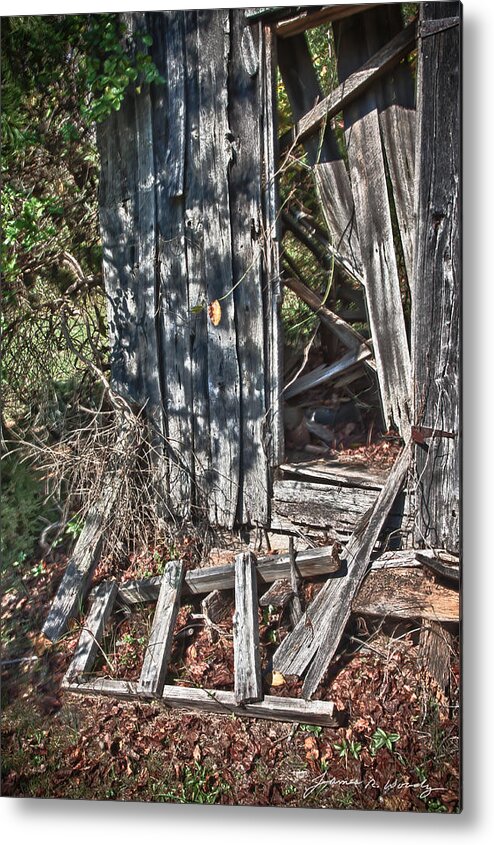 Shed Metal Print featuring the photograph Papa Sandy's Storage Shed by James Woody