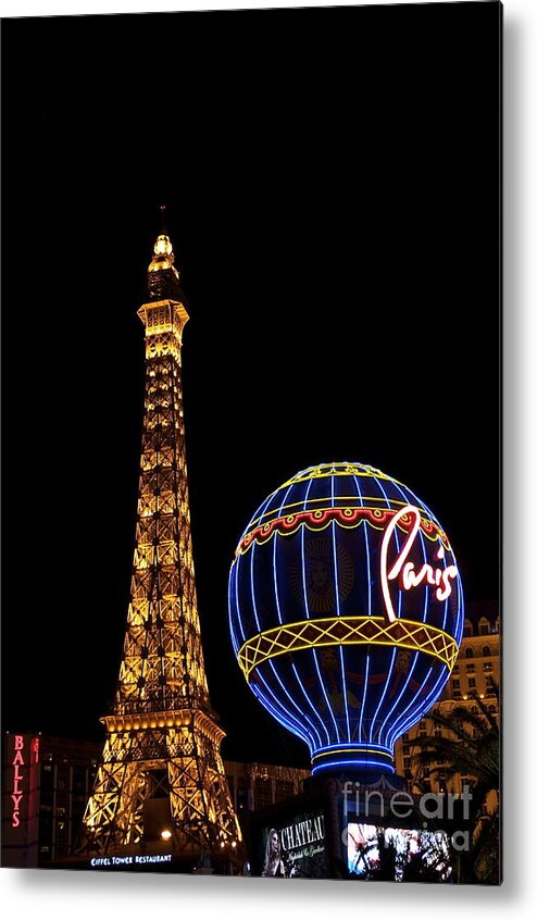 Paris Metal Print featuring the photograph Paris In Vegas by Bridgette Gomes