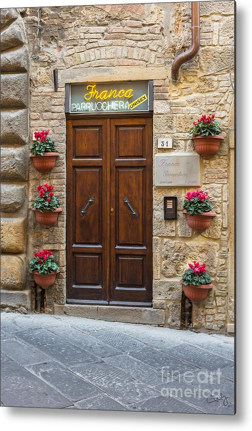 Italian Metal Print featuring the photograph Parrucchiera by Prints of Italy