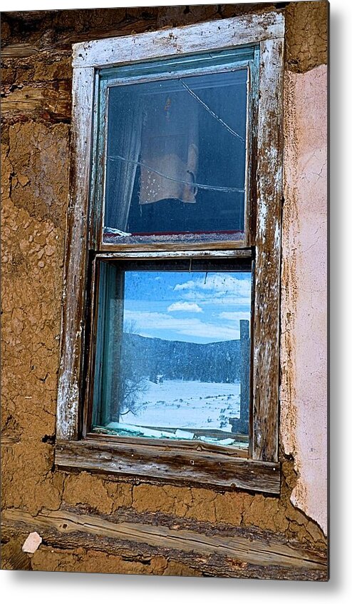 Adobe Metal Print featuring the photograph Past Reflections by Jacqui Binford-Bell