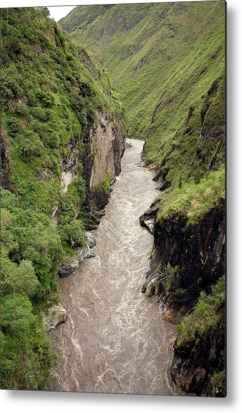 Pasataza River Metal Print featuring the photograph Pastaza River Gorge by Dr Morley Read/science Photo Library