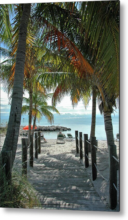 Beach Metal Print featuring the photograph Path To Smathers Beach - Key West by Frank Mari