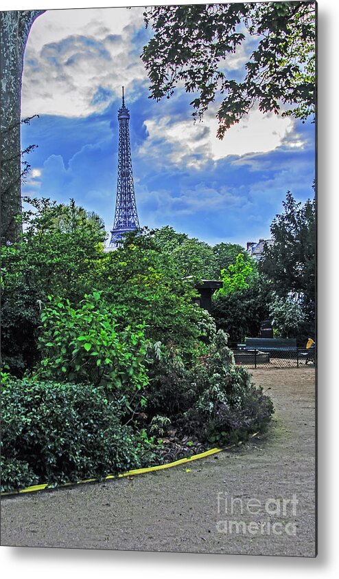 Travel Metal Print featuring the photograph Path to Tower by Elvis Vaughn