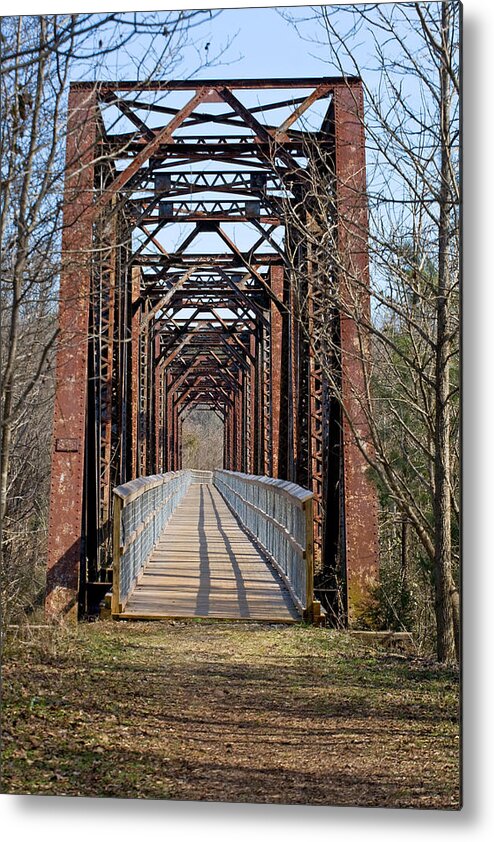 Southern Railway Metal Print featuring the photograph Peak South Carolina Walking Trestle 1 by Joseph C Hinson