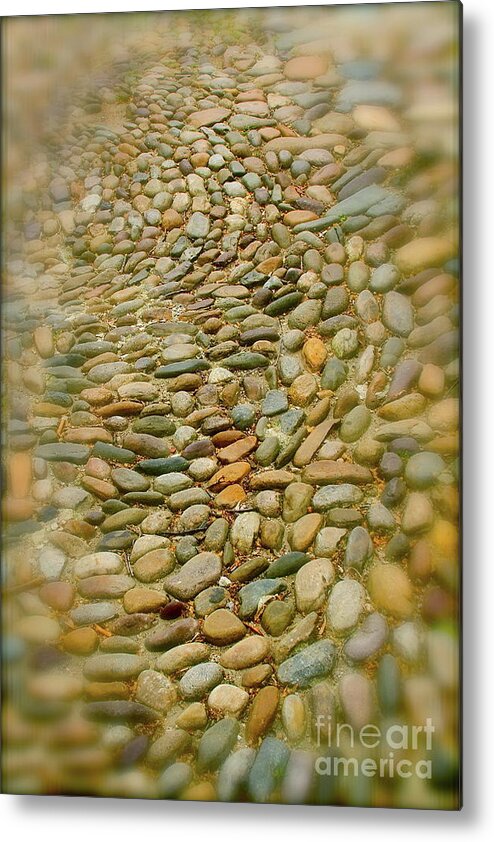 Stones Metal Print featuring the photograph Pebbles by Rick Monyahan