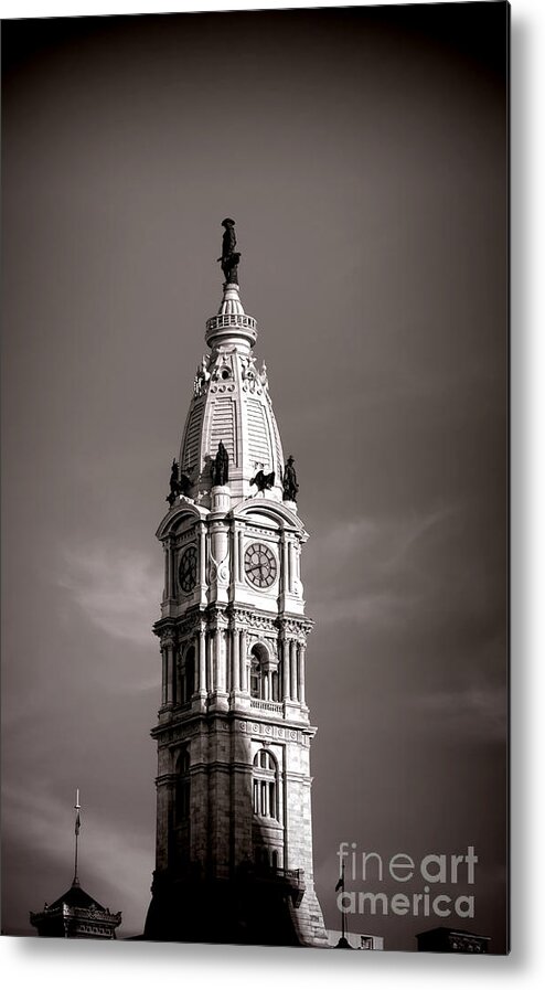 Philadelphia Metal Print featuring the photograph Penn Watching by Olivier Le Queinec