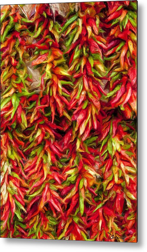 Peppers Metal Print featuring the photograph Pepper Crop by Peggy Dietz