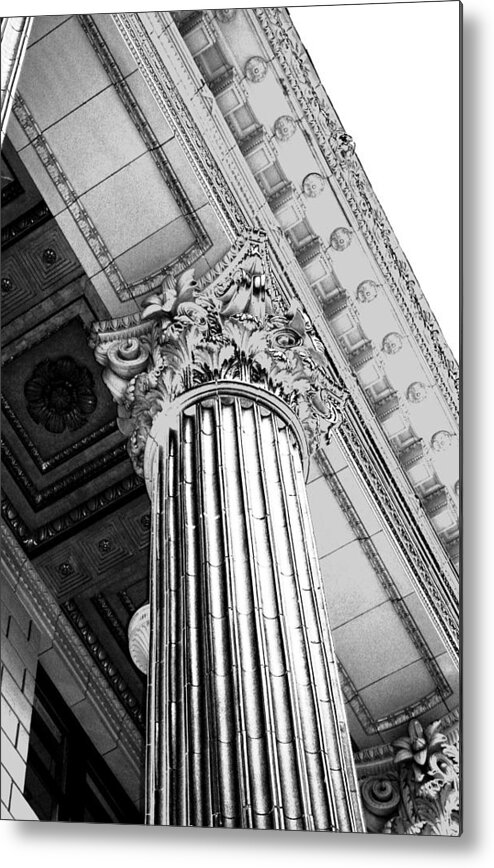 Columns Metal Print featuring the photograph Pillar of Finance by Cathie Tyler