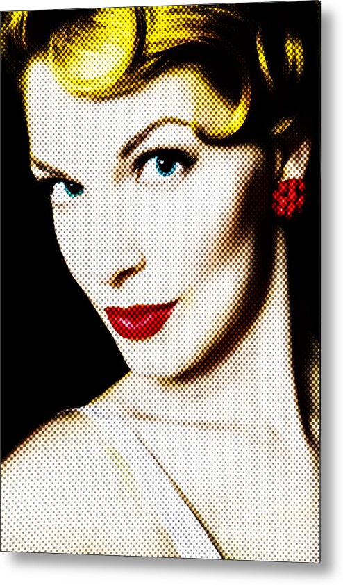 Pinup Metal Print featuring the photograph Pinup Girl by Diane Diederich
