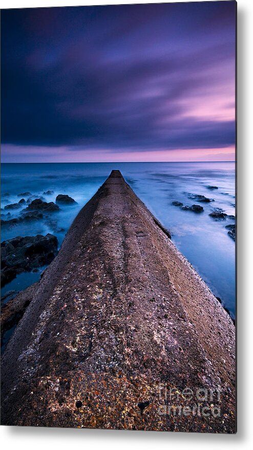 Sunset Metal Print featuring the photograph Porthleven Sunset by David Lichtneker