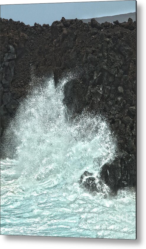 Africa Metal Print featuring the photograph Powerful wave by Patricia Hofmeester