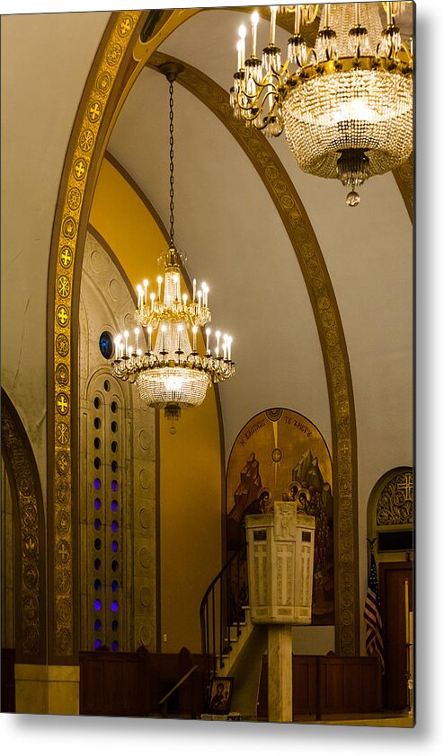 1948 Metal Print featuring the photograph Pulpit at St Sophia by Ed Gleichman