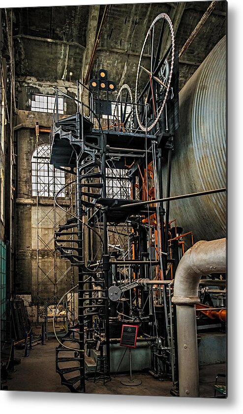 Quincy Metal Print featuring the photograph Quincy Mine Hoist by Paul Freidlund