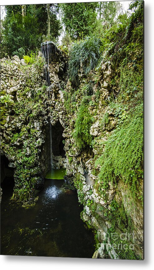 Sintra Metal Print featuring the photograph Quinta da Regaleira Grotto by Deborah Smolinske