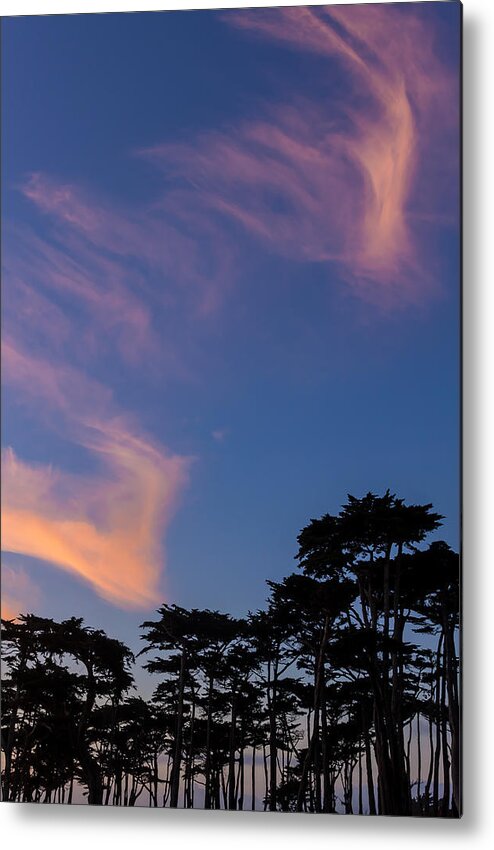 Landscape Metal Print featuring the photograph Red Clouds by Jonathan Nguyen