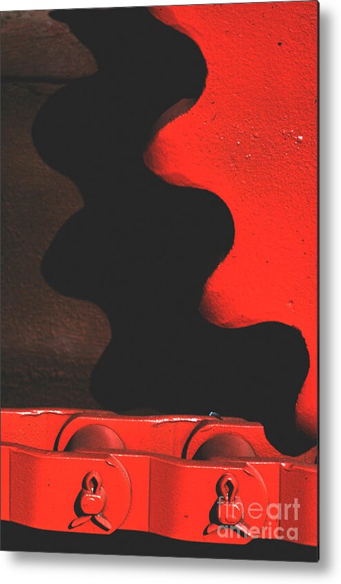 Gear Metal Print featuring the photograph Red Gear by J L Woody Wooden