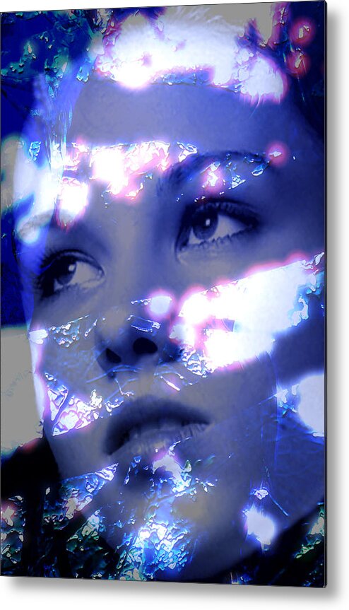 Portrait Metal Print featuring the photograph Reflective by Richard Thomas