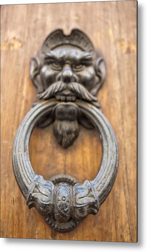 Architecture Metal Print featuring the photograph Renaissance Door Knocker by Melany Sarafis