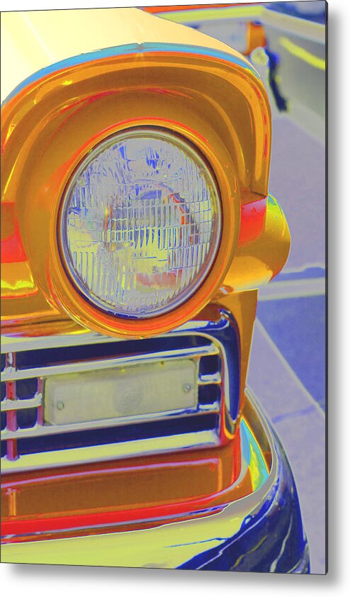 Retro Metal Print featuring the photograph Retro Auto Two by Denise Beverly