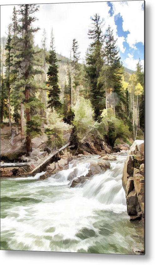 River Metal Print featuring the photograph River Boulders by Jerry Nettik