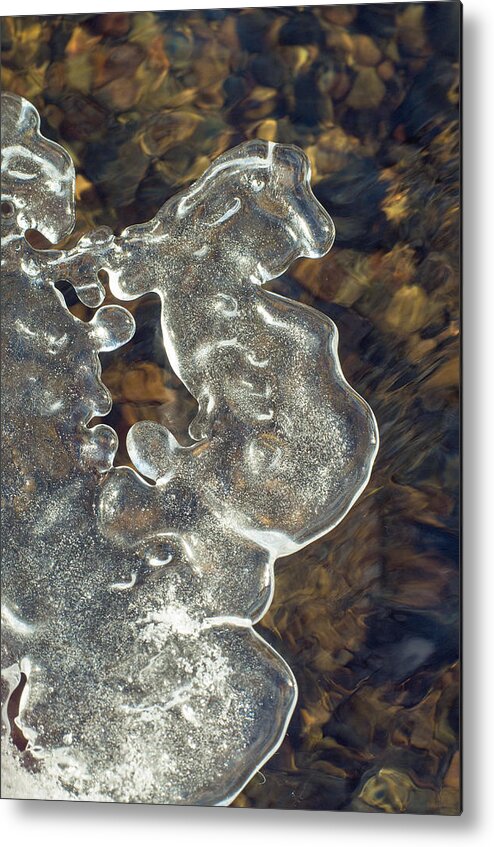 Ice Metal Print featuring the photograph River Ice by Jim Zablotny