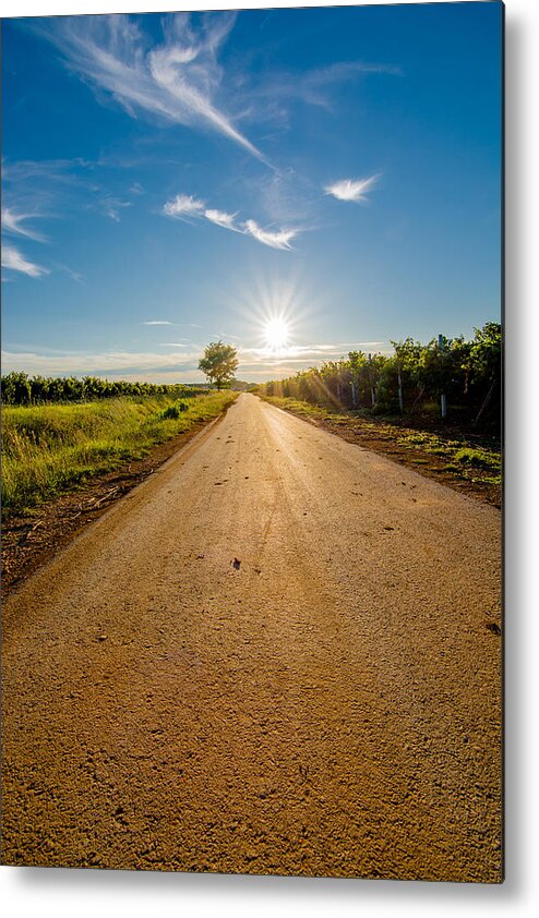 Sun Metal Print featuring the photograph Road to the Sun by Andreas Berthold