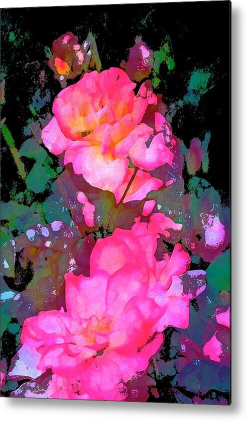 Floral Metal Print featuring the photograph Rose 193 by Pamela Cooper