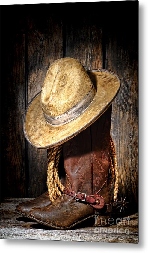 Cowboy Metal Print featuring the photograph Rough Rider by Olivier Le Queinec