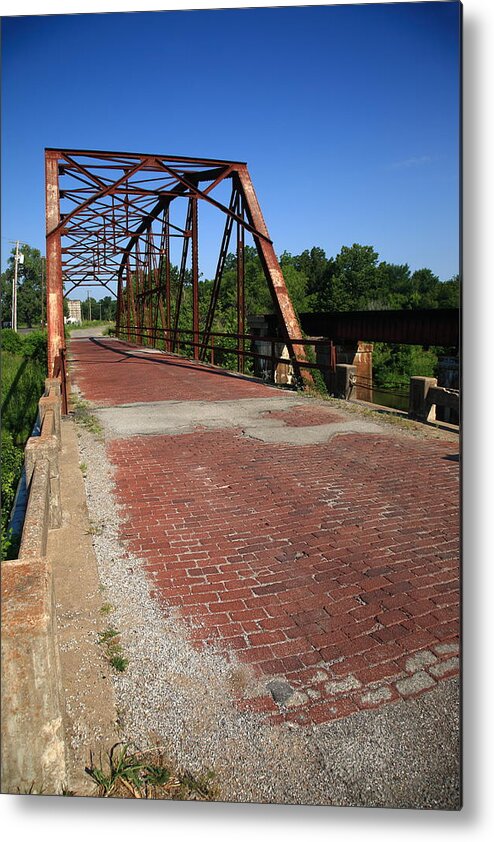 66 Metal Print featuring the photograph Route 66 - One Lane Bridge 2012 by Frank Romeo