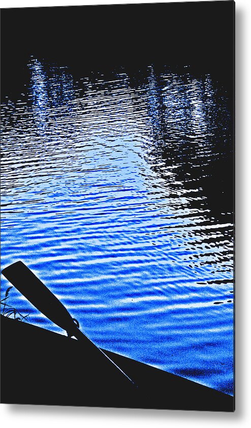 Rowboat Metal Print featuring the photograph Rowboat At Sunset by Joseph Coulombe