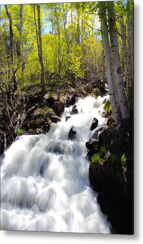 Waterfall Metal Print featuring the photograph Rushing Water by Shane Bechler