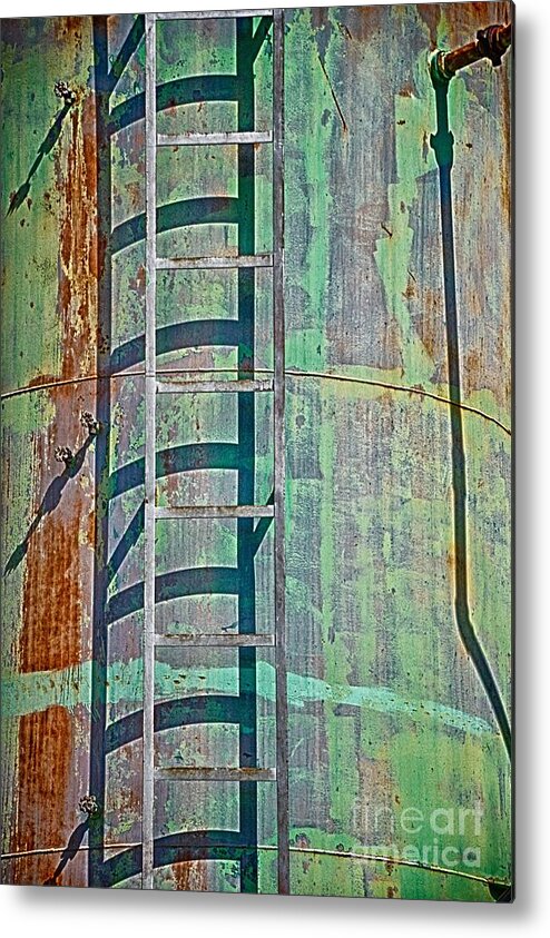 Rust Metal Print featuring the photograph Rust and Rungs by Ken Williams