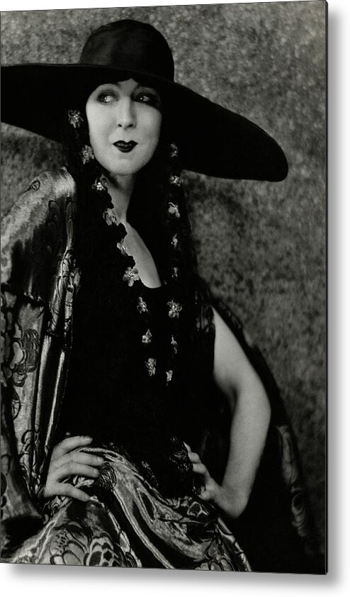 Actress Metal Print featuring the photograph Ruth St. Denis In Costume by Nickolas Muray