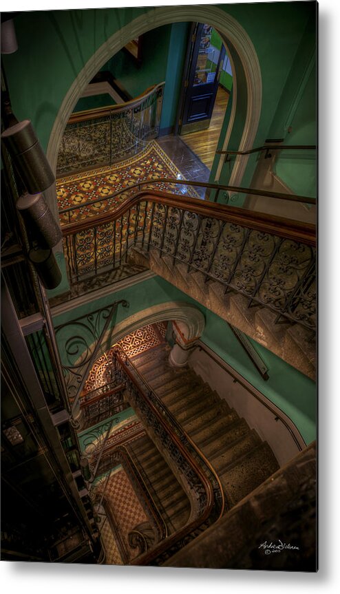 Stairs Metal Print featuring the photograph S T A I R C A S E by Andrew Dickman