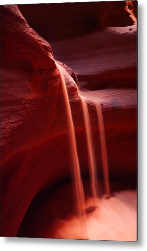 Sand Metal Print featuring the photograph Sand Flowing Down by Jeff Swan