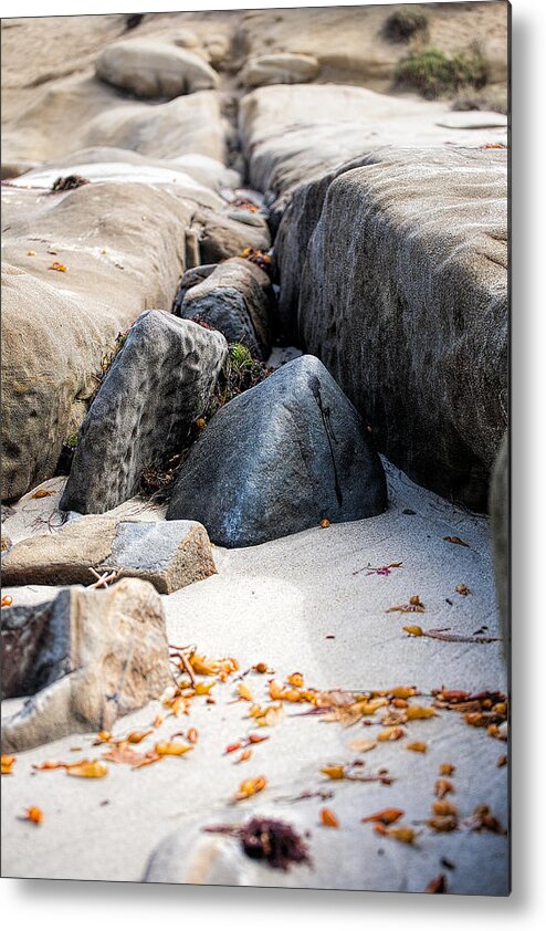 Beach Metal Print featuring the photograph Sand Pyramids by Peter Tellone
