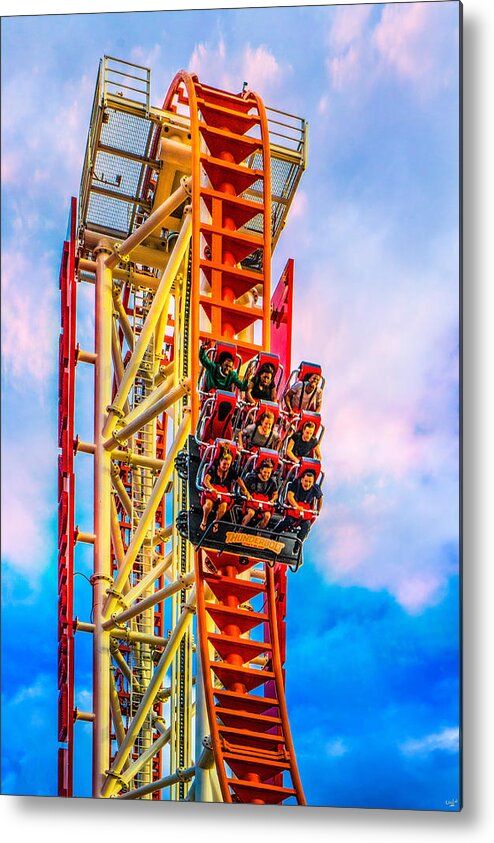 Drop Metal Print featuring the photograph Scream Time by Chris Lord