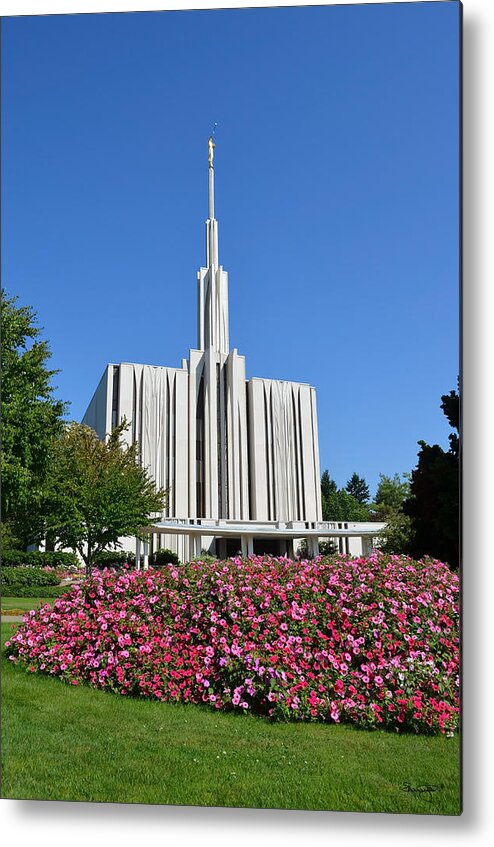 Seattle Metal Print featuring the photograph Seattle Temple by Shanna Hyatt