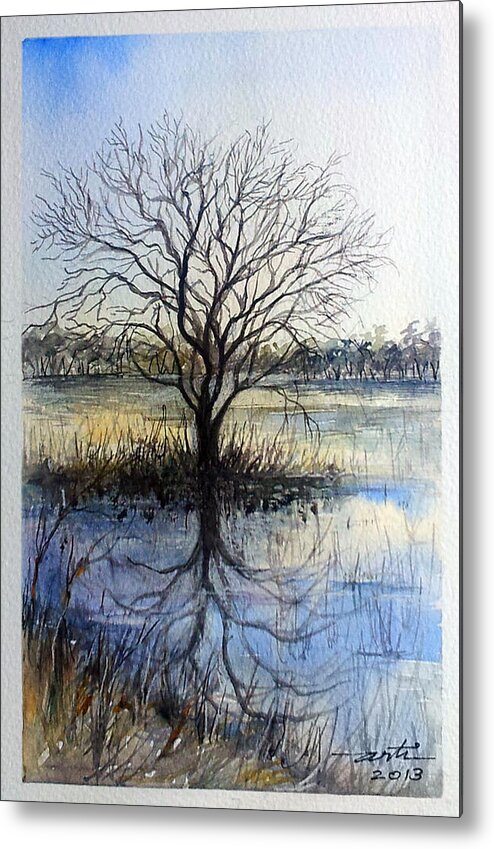 Secluded Metal Print featuring the painting Secluded by Arti Chauhan