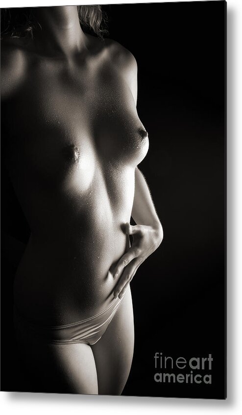 Woman Metal Print featuring the photograph Sensual Beauty #3 by Jochen Schoenfeld