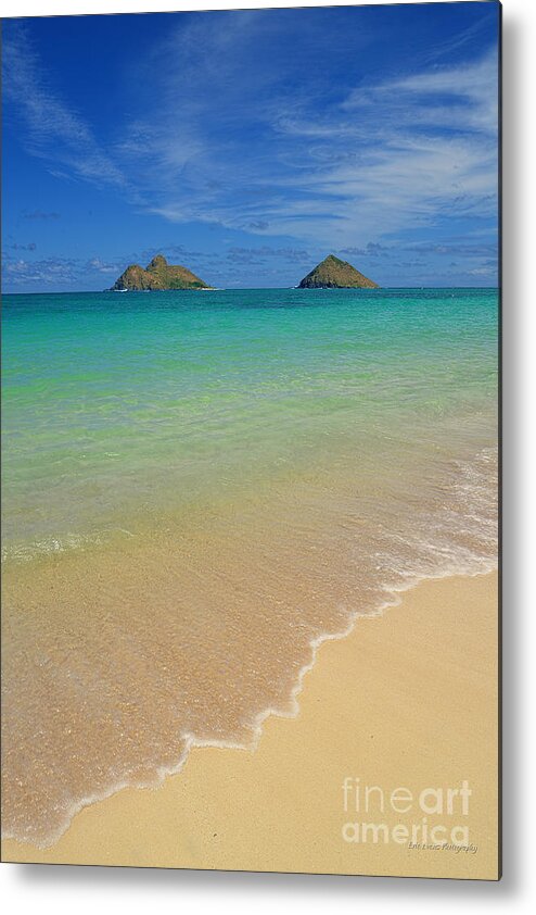 Lanikai Beach Metal Print featuring the photograph Serene Lanikai Beach by Aloha Art